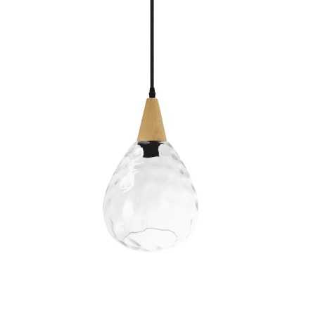 Einfache Pendelleuchte HAYON aus Glas, E27, farbig