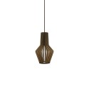 Einfache Pendelleuchte SAULX aus Holz, E27