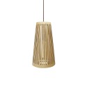 Einfache Pendelleuchte BROIS aus Holz, E27