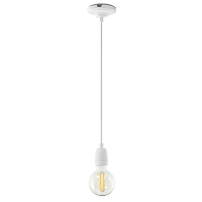 Einfache Pendelleuchte RAUST aus Keramik, E27