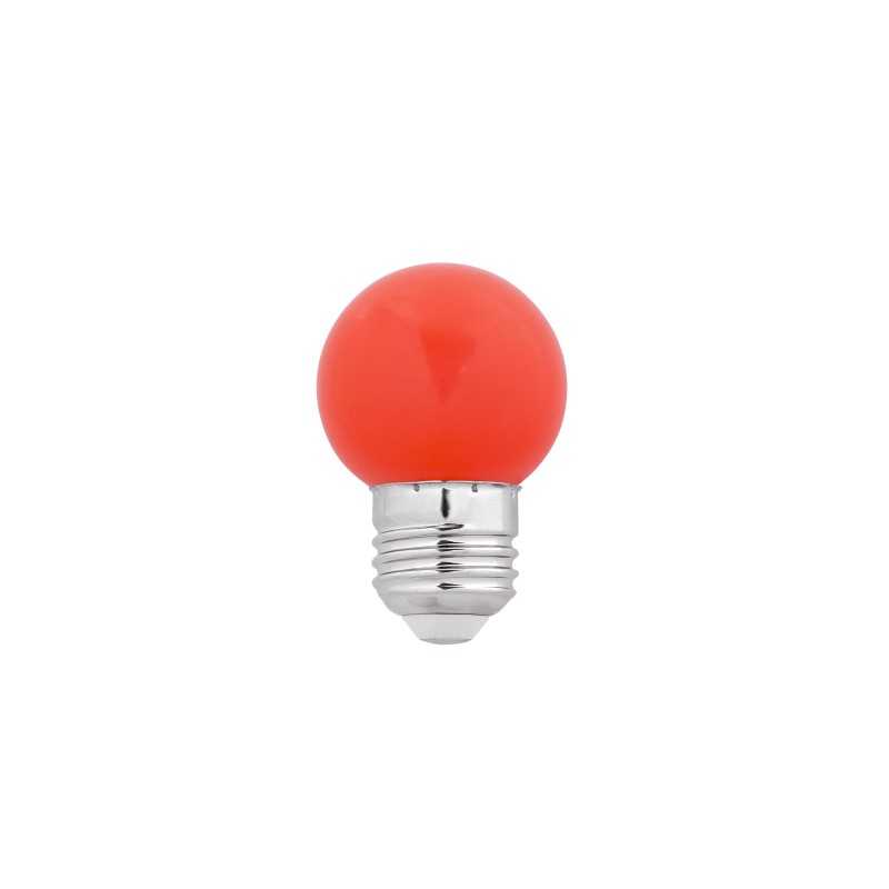 Bombilla LED esférica roja para guirnalda 1