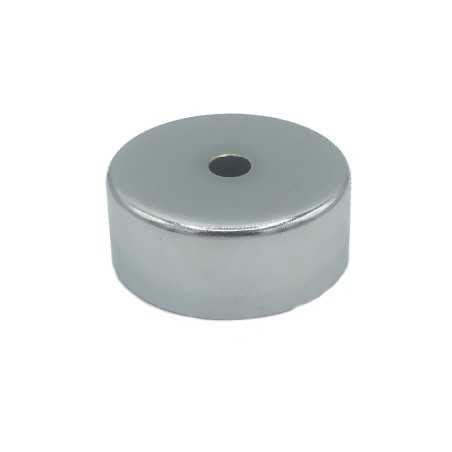 Tapa portaglobos cromada 58mm diámetro x 22mm