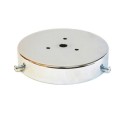 Portaglobos cromado 85mm x 18mm con tornillos