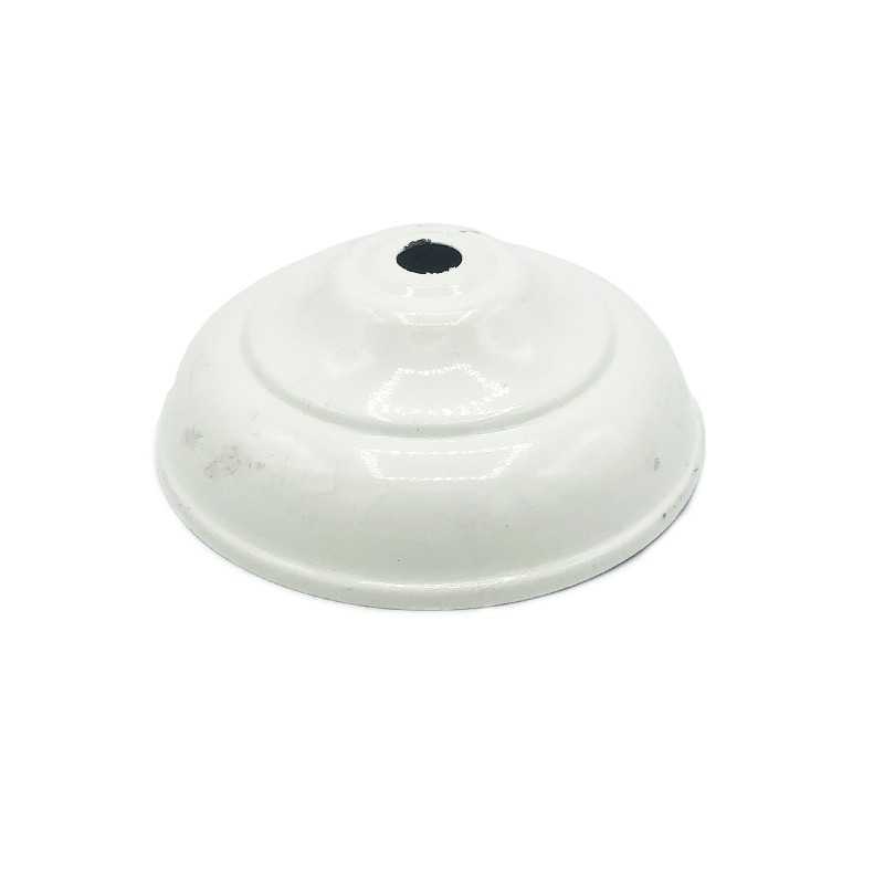 Tapa portaglobos decorada blanca 90mm diámetro x 3mm