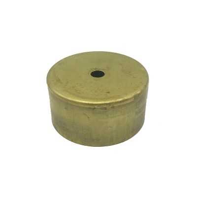 Tapa portaglobos de latón 78mm diámetro x 36mm