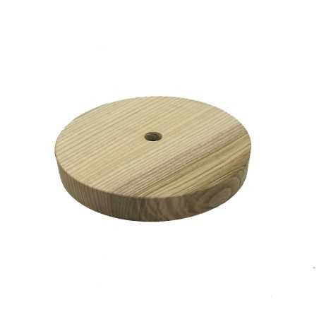 Tapa de madera para bolas de cristal y tulipas 100mm x 7mm