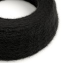 Cable decorativo textil trenzado a metros homologado pluma negro