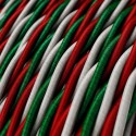 Dekoratives Textilkabel geflochten Seideneffekt Italien