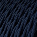 Dekoratives Textilkabel geflochten in Blau