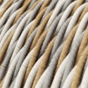 Geflochtenes Textilkabel Seidenoptik aegyptisch 3x0,75 - Lampenbedarf