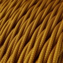 Dekoratives Textilkabel geflochten in Goldfarbe