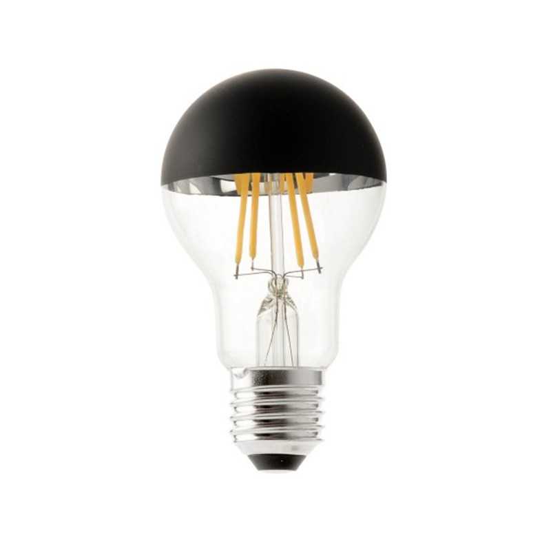 Bombilla LED vintage E27 6W 550lm cúpula negra regulable
