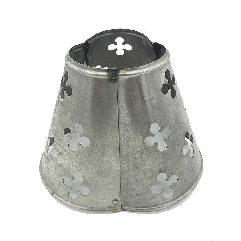 Lampenschirm aus rohem Eisen fuer E14 120mm x 160mm