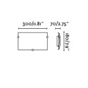 Aplique de pared E27 300mm x 180mm