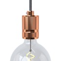 E27 Metall-Lampenfassung-Set mit mattiertem Effekt, verschiedene Farben