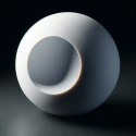 Weisser Polyethylen-Globus ohne Hals fuer Strassenlaternen und Lampen