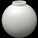 Weisser Polyethylen-Schraubglobus fuer Laternen und Lampen