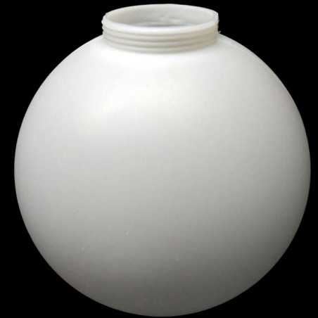 Weisser Polyethylen-Schraubglobus fuer Laternen und Lampen