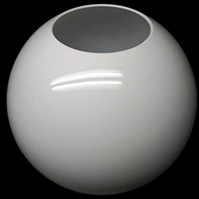 Globo PMMA polimetacrilato blanco sin cuello varios diámetros