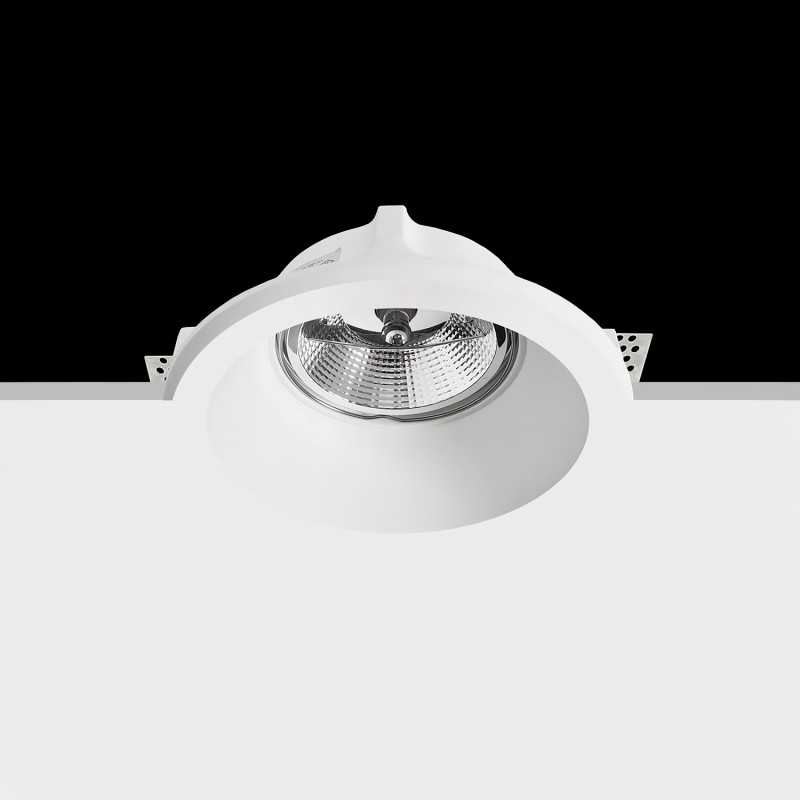 Foco escayola 160mm diámetro x 126mm alto para AR111