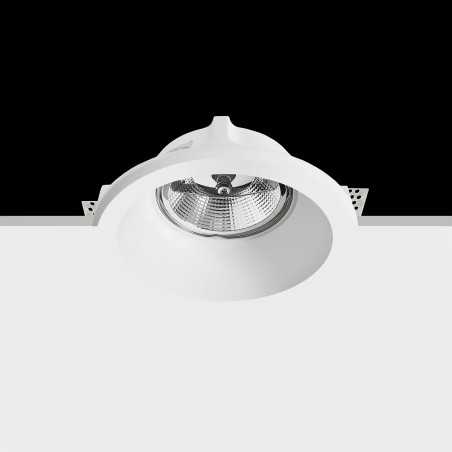 Foco escayola 160mm diámetro x 126mm alto para AR111