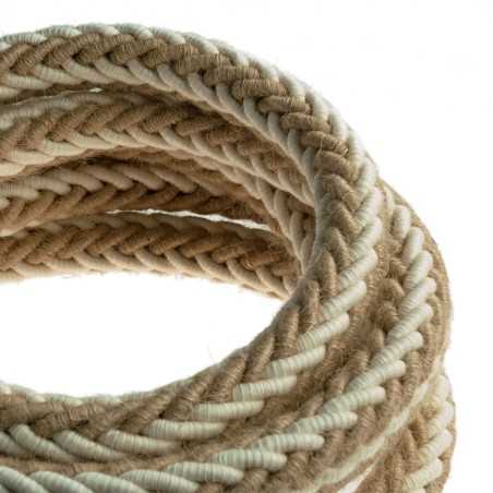 Dekoratives Jute-Geflechtkabel, Sacktyp, 24mm stark kaufen