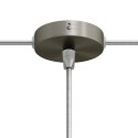 Metall-Baldachin-Set 83mm Durchmesser mit 1 Ausgang und 2 seitlichen Abgaengen