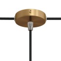 Metall-Baldachin-Set 83mm Durchmesser mit 1 Ausgang und 2 seitlichen Abgaengen