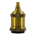 Retro Metall E27 Lampenfassung Kit mit Ring fuer Schirm
