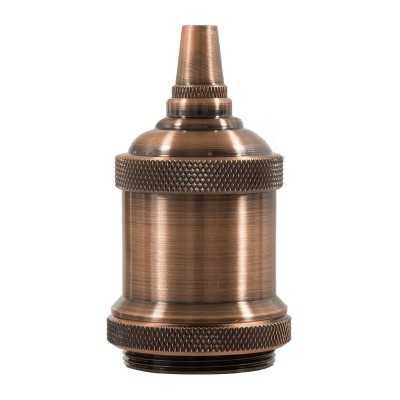 Retro Metall E27 Lampenfassung Kit mit Ring fuer Schirm