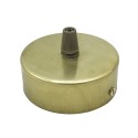 Soporte de latón de 65mm diámetro x 15mm y una salida