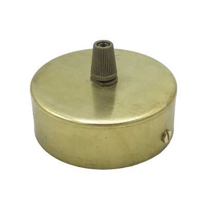 Soporte de latón de 65mm diámetro x 15mm y una salida