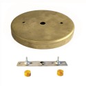 Soporte de latón de 118mm diámetro x 15mm y una salida