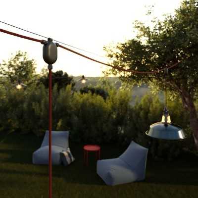 Accesorio T para hacer bajantes de guirnaldas