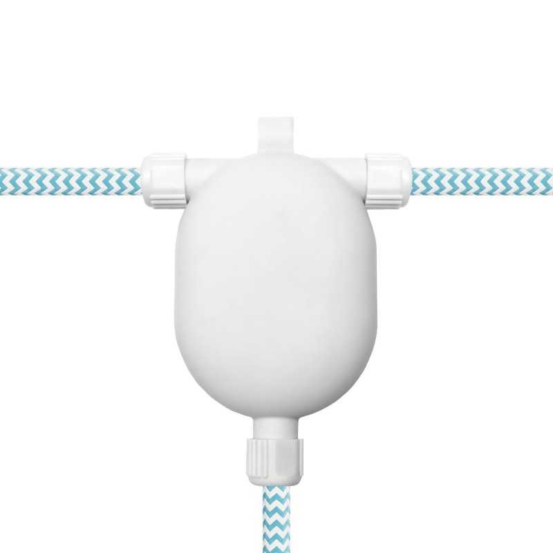 Accesorio T para hacer bajantes de guirnaldas