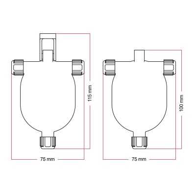 Accesorio T para hacer bajantes de guirnaldas