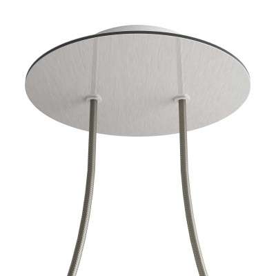 Soporte techo 200mm con 2 orificios y 4 agujeros laterales