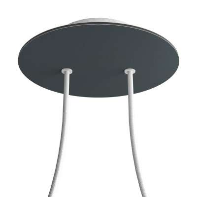 Soporte techo 200mm con 2 orificios y 4 agujeros laterales