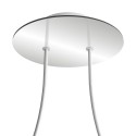 Soporte techo 200mm con 2 orificios y 4 agujeros laterales