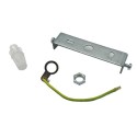 Weisser Baldachin, 1 Ausgang, 92mm, konische Form