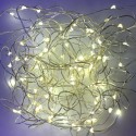 Tira de 20 luces LED grano de arroz y funcionamiento a pilas