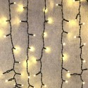Cortina 600 LEDs cálido IP65 enlazable c/negro 200x300