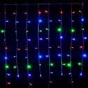 Cortina 256 LED RGB programable cable verde 160x150