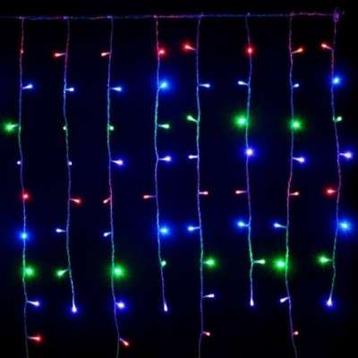 Cortina 256 LED RGB programable cable verde 160x150