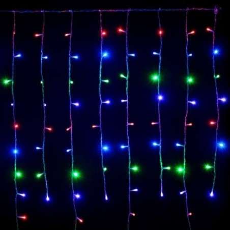Cortina 256 LED RGB programable cable verde 160x150