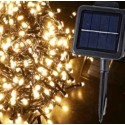Guirnalda solar 560 LED cálidos 11mts programable exterior
