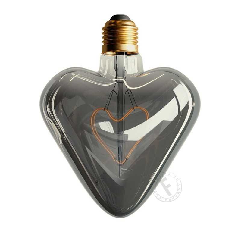 Bombilla de LED con forma de corazón filamento