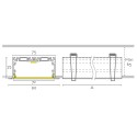 Módulo empotrable 90mm de ancho con LED integrado y enlazable
