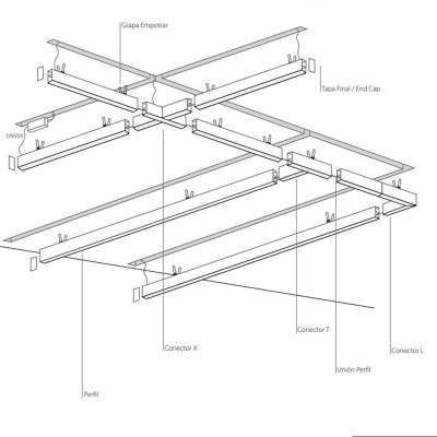 Einbau-Modul T-Profil 65mm Breite integrierte LED koppelbar kaufen