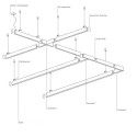 Kit zum Verbinden von LED-Oberflaechenmodulen 75mm